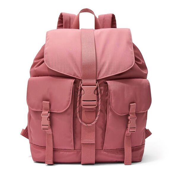 NWT *PINK BEGONIA* NYLON CARGO BACKPACK